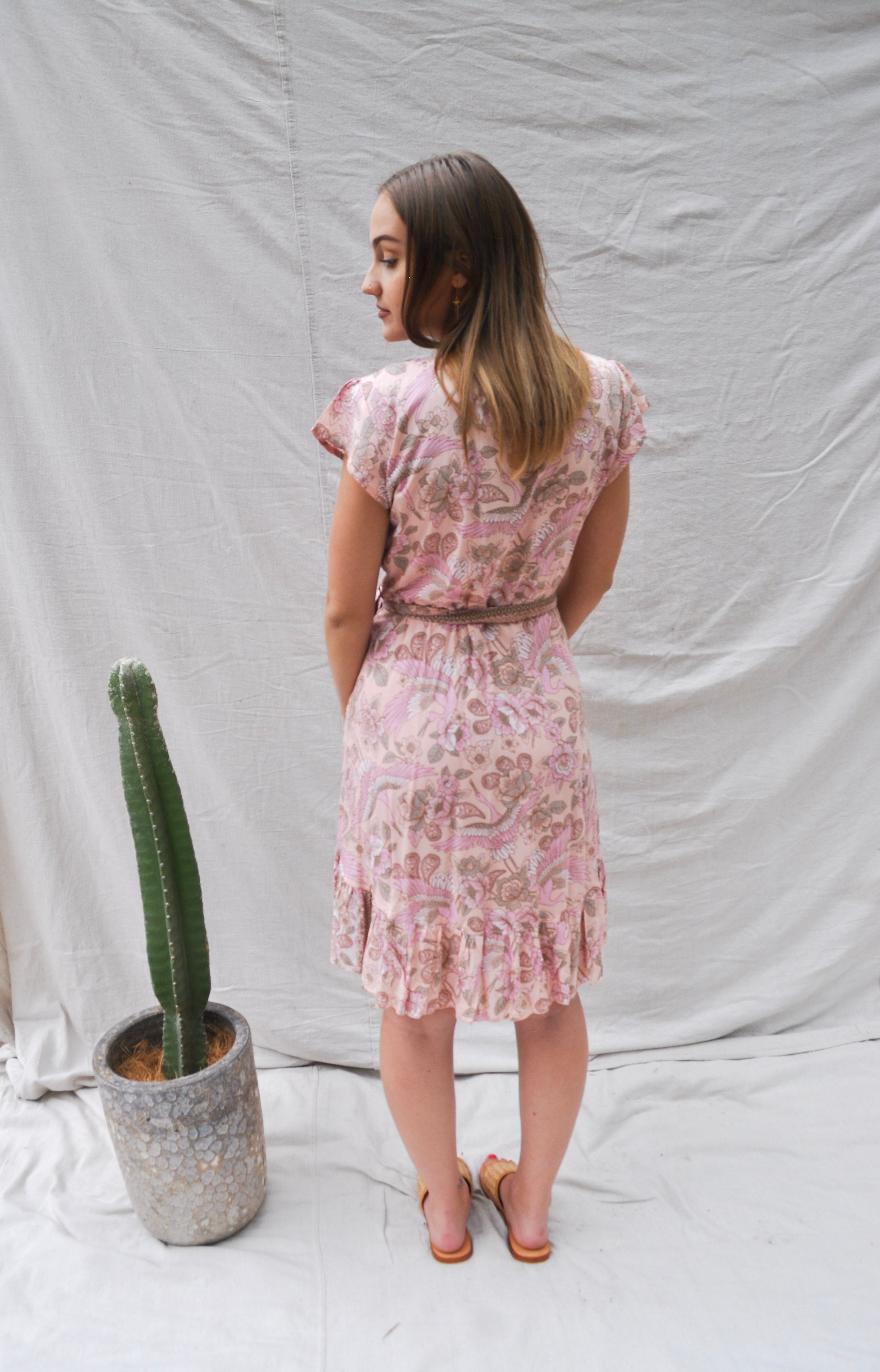 Lola Wrap Dress - Blush Aya - Hobo and ...